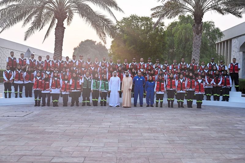 الكوادر الوطنية في إسعاف دبي: محمد بن راشد يلتقي فريق العمل بحضور حمدان بن محمد
