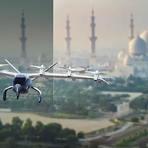 ميدنايت: التاكسي الطائر يربط أبوظبي بالعالم