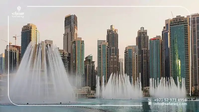 نافورة دبي: جمال الإبداع في قلب الإمارات