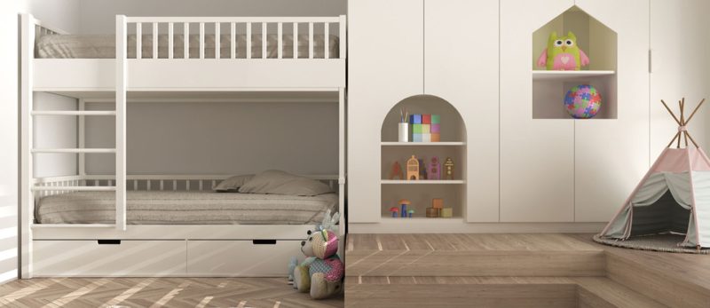 أفكار سرير فريدة للمساحات الصغيرة: تصاميم عصرية